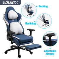 Grand et grand nouveau design Dowinx chaise de jeu en gros avec accoudoir 4D avec repose-pieds et massage