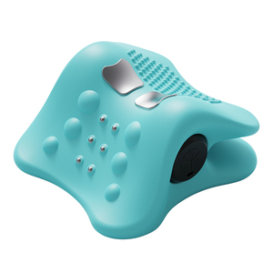 Masseur cervical électrique à compresse chaude et magnétothérapie, oreiller de massage vibrant pour le cou et les épaules avec chaleur - Product Image 1