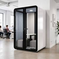 UNIBOOTH, Cabina de Privacidad para Espacio de Trabajo con Sistema de Ventilación de Alta Eficiencia ISO 23351, Reducción de Ruido de 33dB, Diseño Modular Profesional