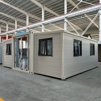 Unité de service public modulaire extensible en conteneur de 40 pieds pour nouvelle zone urbaine, station de service temporaire pour citoyens