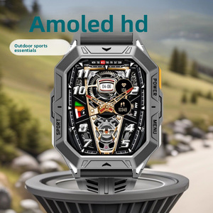 Montre connectée avec écran AMOLED, boîtier en alliage, autonomie de 30 jours, étanche, tracker de fitness, répondre aux appels, baromètre, boussole - Product Image 4