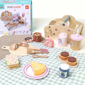 Juego <span class=keywords><strong>de</strong></span> simulación Montessori: Cesta <span class=keywords><strong>de</strong></span> picnic con postres para juego <span class=keywords><strong>de</strong></span> rol, juguetes educativos <span class=keywords><strong>de</strong></span> <span class=keywords><strong>cocina</strong></span> para niños y niñas - Product Image 6