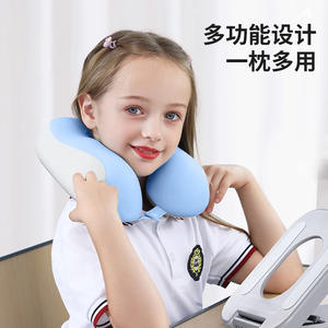 Oreiller en mousse à mémoire de forme en forme de U, fermeté moyenne, pliable, lavable en machine, pour les étudiants, utilisation en classe - Product Image 5