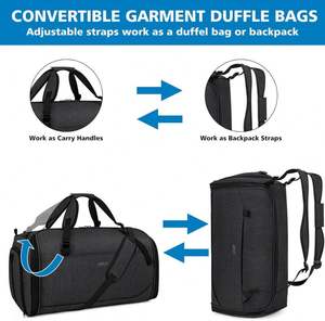 Free Sample Carry on <b>Garment</b> <b>Bag</b> for Travel Convertible <b>Garment</b> Duffle <b>Bag</b> Suit <b>Bags</b> for Men Women Travel - Product Image 6