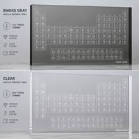 Tableau Périodique des Éléments en Acrylique Solide Personnalisé, Imprimé UV, avec Échantillons d'Éléments Réels pour la Décoration de Bureau en Classe de Sciences, Cadeau pour Étudiants et Enseignants