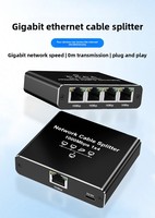 Répartiteur Ethernet Gigabit 1000 Mbps en gros, adaptateur répartiteur réseau LAN RJ45 1 vers 4