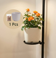 Pot de plante auto-arrosant à double couche avec trous d'aération des racines, pas d'arrosage quotidien pour les semis, les plantes fruitières et les plantes d'intérieur