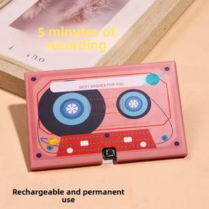 เทปเสียงการ์ดอวยพรวัสดุกระดาษของขวัญเซอร์ไพรส์สำหรับคู่รักเพื่อแสดงความรัก<span class=keywords><strong>คำ</strong></span><span class=keywords><strong>อวยพร</strong></span>ให้เพื่อนเคลื่อนไหวคุณสมบัติเสียง - Product Image 2