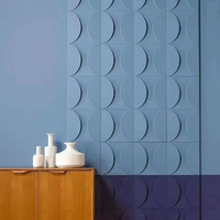Panneaux Muraux 3D Art Relief en PVC pour Décoration Intérieure de Luxe, Finition Murale Personnalisée pour Salon TV ou Chambre à Coucher