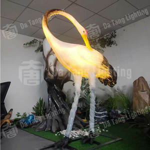 Luz decorativa de grulla heronada navideña, escultura LED para exteriores con clasificación IP65 a prueba de agua, para iluminación festiva de parques y jardines. - Product Image 2