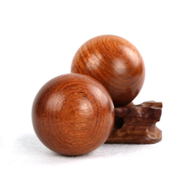 60 millimetri di Salute Esercizio Baoding Palle di Legno Naturale di Massaggio Dito Alleviare Lo Stress di Meditazione di Pallamano Palla Fitness per La Cura Della Salute