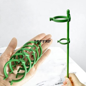 Plant Gardening Support <b>Rod</b> Fixed Buckle <b>Plastic</b> Ring Clips - Product Image 4