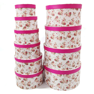 Cheap Custom Waterproof Rose Bouquet Gift Packaging Pink Paper Tube Box Lid Luxury Round Flower Box