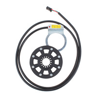 Kit de conversion de vélo électrique facile d'entretien avec batterie au lithium 36V 250-500W et roue avant/arrière de 20-28 pouces avec éclairage LED