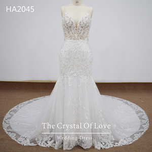 Abiti da sposa alla moda, abito da sposa in pizzo, abiti da sirena da sposa - Product Image 2