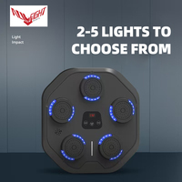 Cible de boxe musicale intelligente ALLFIGHT 2026 avec compteur de coups Bluetooth et éclairage LED pour entraînement rythmique mural