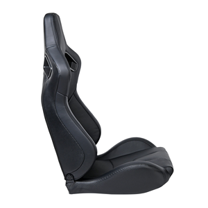 Siège baquet de course sport en fibre de carbone Icon, cuir noir, universel pour simulateur de course, drift, jeu et <span class=keywords><strong>chaise</strong></span> de bureau - Product Image 5