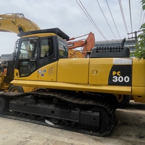 Excavatrice sur chenilles hydraulique KOMATSU PC300, machine de construction d'occasion, moteur 300 tonnes - Product Image 1