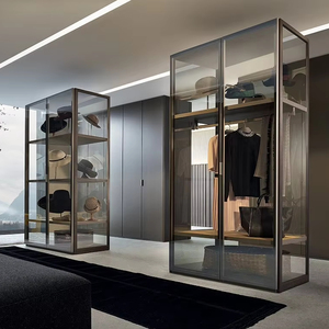 Ensemble de placard de chambre à coucher moderne et luxueux avec porte coulissante, écologique, sur mesure, mobilier haut de gamme pour la maison - Product Image 3