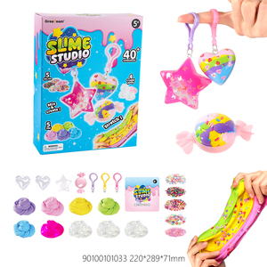 Crystal <b>Slime</b>, Ultra-light Clay, Soft Clay & Keychain Accessories in Color Box - Product Image 6