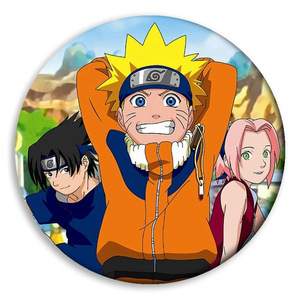 Wholesale <strong>Narutos</strong> Anime-Themed Tinplate Round Lapel Pins &amp; Chest Pins Badge Anime <strong>Merchandise</strong> - Product Image 3