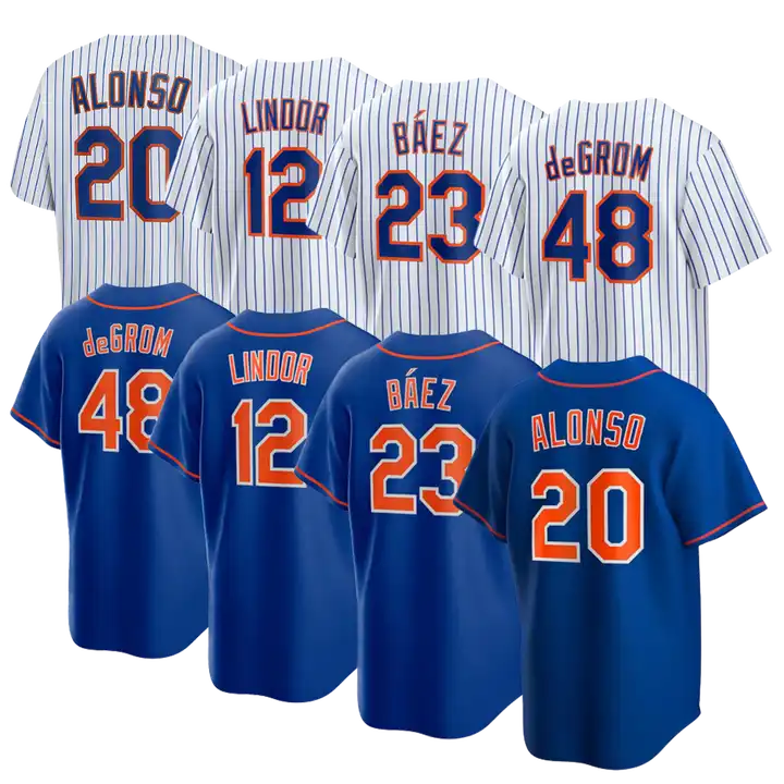 Wholesale 48 Degrom New York Baseball Met Short Sleeves Uniform 23