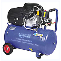 Compresseur d'air à piston à entraînement direct YiBang 900W 50L/min 8bar 8L, réservoir 8L, 220V 50HZ, portable, refroidi par air, pour usage en construction