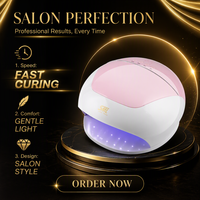 Lampe UV LED bicolore pour le durcissement des ongles, SML, panneau de commande monté en haut, chambre à main spacieuse, lumière de polymérisation rapide du gel pour studio de nail art