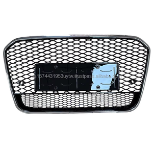 Grille de pare-chocs noire chromée pour Audi 12-15 A6 C7 S6 facelift style RS6 | Pièces automobiles livraison directe FedEx depuis le stock américain - Product Image 2