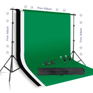 Système de support de fond vert chromakey en métal pour kit de studio <span class=keywords><strong>photo</strong></span> et vidéo - Product Image 1