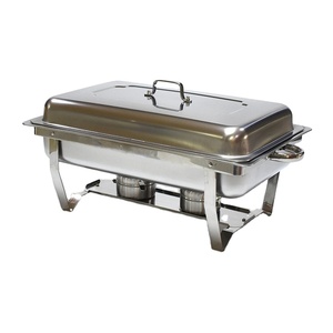 Chauffe-Plat Buffet en Acier Inoxydable – Réchaud de Buffet Hôtelier pour Maintien au Chaud des Aliments - Product Image 1