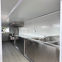 Nouvelle Camionnette à Glaces Multifonction Personnalisée en Acier Inoxydable, Remorque de Cuisine Complète pour Vente Ambulante, Festivals et Carnavals