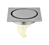 Siphon de sol invisible en laiton pour salle de bain, avec filtre anti-odeur et attrape-cheveux, bouchon de drain de douche