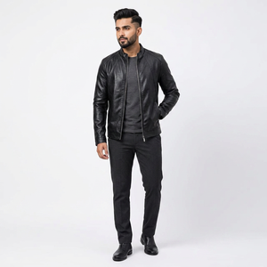 New Arrival 2026 Professional Design Coated Windproof Breathable Men's Stylish Plain Autumn Varsity <b>Jacket</b> Stand Collar Hood - Product Image 1