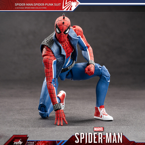 ZD Toys <span class=keywords><strong>Marvel</strong></span> Spider-Man Punk Armor 18cm/7in <span class=keywords><strong>Figurine</strong></span> d'action articulée à l'échelle 1/10 Modèle de <span class=keywords><strong>collection</strong></span> Figurines à collectionner - Product Image 5
