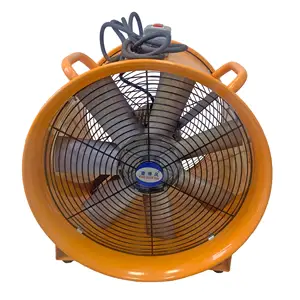 Id ventilador axial portátil, ventilador portátil industrial de 18 polegadas e 450mm de diâmetro para a fonte de ar e o escape flexível