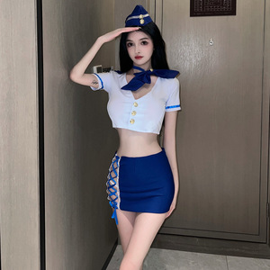 Haute qualité jupe maison robe dames vêtements de nuit filles chinoises 2 pièces <span class=keywords><strong>Sexy</strong></span> Costumes Lingerie ensemble - Product Image 2
