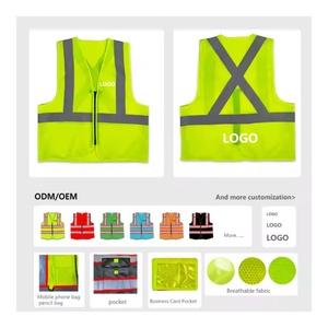 Chaleco de Seguridad de Alta Visibilidad Clase 2, Suministro de Fábrica, con Cinta Reflectante Certificada CE, Logotipo Personalizable - Product Image 6