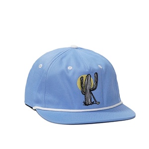 Gorra de Béisbol de 5 Paneles con Visera Plana y Cierre a Presión, con Logotipo Personalizado OEM, Bordado de Algodón - Product Image 4
