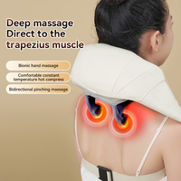 Elektrisches Shiatsu-Körperpflege-Massagegerät mit Wärme & Vibration Rücken-, Nacken- & Schulter-Massageschal & Pflege-Schlankheitskissen