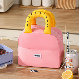 Sac de voyage cosmétique portable tendance, nouveau sac en polyester matelassé à carreaux, grande capacité, pliable, fermeture éclair, poignée souple - Product Image 2