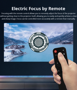 Proyector LED LCD Portátil Mini L007 <span class=keywords><strong>Full</strong></span> <span class=keywords><strong>HD</strong></span> de 4000 Lúmenes para Cine en Casa y Juegos, con Internet Integrado - Product Image 3