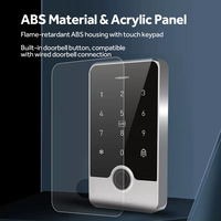 Sistema de Control de Acceso CUMU con App Tuya, Teclado WiFi Inteligente, Control de Acceso por Contraseña, Lector de Huellas Dactilares/Tarjeta IC, Resistente al Agua para Exteriores