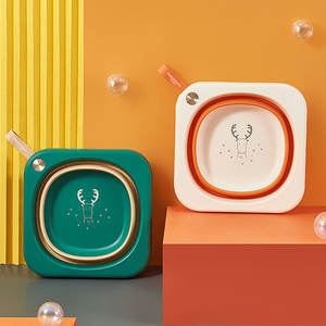 Baignoire pliable portable multifonctionnelle <span class=keywords><strong>pour</strong></span> le camping et les voyages, motifs de dessins animés mignons, <span class=keywords><strong>pour</strong></span> enfants, visage, pieds, <span class=keywords><strong>douche</strong></span>, lavabo <span class=keywords><strong>pour</strong></span> bébé - Product Image 2