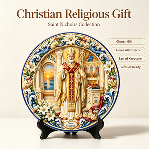 Placa de Resina 3D Personalizada con Relieve de San Nicolás, Obispo Myra, Artículo Religioso para Iglesia Católica, Decoración Artística, Venta al Por Mayor Directo de Fábrica - Product Image 6