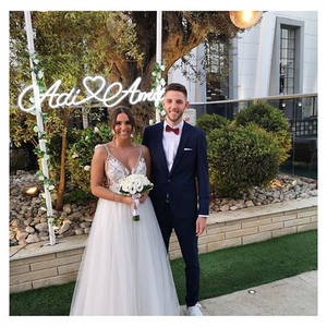 ฉากหลังงานแต่งงานนีออนที่ไม่แตกหักพร้อมไฟ - Product Image 3