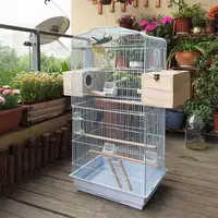 Grandes Cages de reproduction d'oiseaux volière, Cage d'intérieur métallique pour oiseaux, canars, perroquets