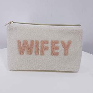 Bolsas de Maquillaje de Terciopelo de Cordero para Mujer, Bolsa de Aseo de Tela de Felpa, Linda Bolsa de Cosméticos de Peluche - Product Image 5