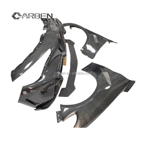 Parachoques Delantero de Fibra de Carbono Estilo GTAM con Divisor y Guardabarros de Fibra de Carbono, Apto para Actualización y <span class=keywords><strong>Alfa</strong></span> <span class=keywords><strong>Romeo</strong></span> Giulia 2016-<span class=keywords><strong>2022</strong></span> - Product Image 4