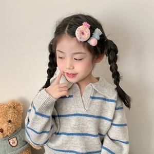 คลิปหนีบ<span class=keywords><strong>ผม</strong></span>รูปโดนัท<span class=keywords><strong>ล</strong></span>ูกกวาดน่ารักตามสมัยนิยมน่ารักแบบแฟชั่นสำหรับเด็กทารกหญิง - Product Image 5